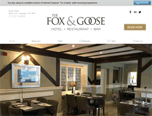 Tablet Screenshot of foxandgooseinn.com